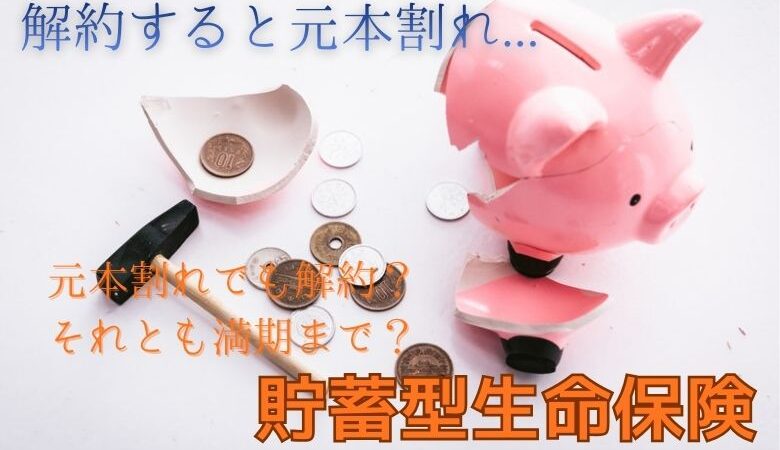 解約すると元本割れする保険をどうするべきか？