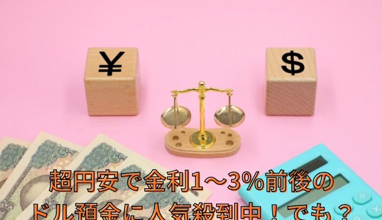 超円安で金利1～3％前後のドル預金に人気殺到中！でも？
